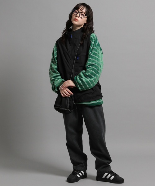 GEORGE'S（ジョージズ）の「ベロアボーダーロンT（Tシャツ/カットソー・メンズ・ネイビー/グリーン・MEDIUM/LARGE）」の4枚目の写真