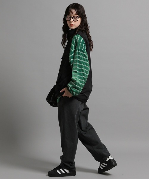 GEORGE'S（ジョージズ）の「ベロアボーダーロンT（Tシャツ/カットソー・メンズ・ネイビー/グリーン・MEDIUM/LARGE）」の7枚目の写真