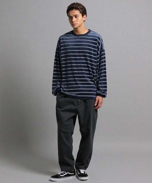 GEORGE'S（ジョージズ）の「ベロアボーダーロンT（Tシャツ/カットソー・メンズ・ネイビー/グリーン・MEDIUM/LARGE）」の16枚目の写真