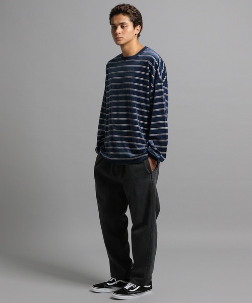 GEORGE'S（ジョージズ）の「ベロアボーダーロンT（Tシャツ/カットソー・メンズ・ネイビー/グリーン・MEDIUM/LARGE）」の17枚目の写真