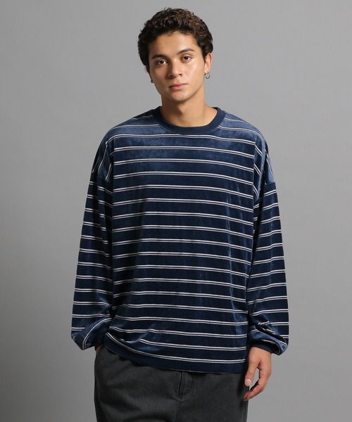 GEORGE'S（ジョージズ）の「ベロアボーダーロンT（Tシャツ/カットソー・メンズ・ネイビー/グリーン・MEDIUM/LARGE）」の21枚目の写真