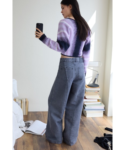 Desigual（デシグアル）の「バックラインストレートデニムパンツ（デニムパンツ・レディース・ブラック・36/38/40/42）」の4枚目の写真