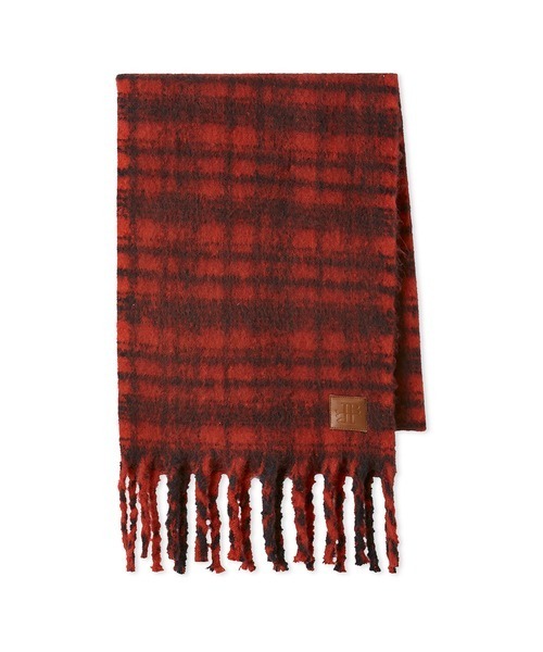 LILY BROWN(リリーブラウン)の「ブークレストール(ストール/ショール・レディース・ホワイト/レッド/ターコイズブルー/アイボリー・F)」の11枚目の写真