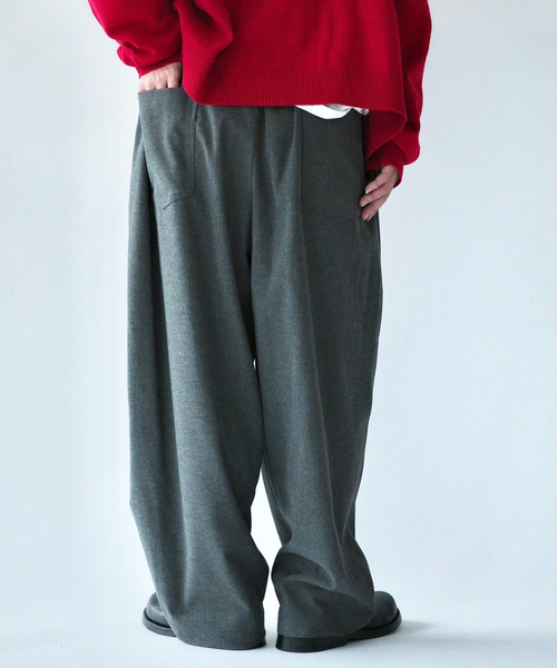 JOURNAL STANDARD LUXE（ジャーナルスタンダード　ラックス）の「TR イージーパンツ（その他パンツ・レディース・グレー/ネイビー・FREE）」の4枚目の写真