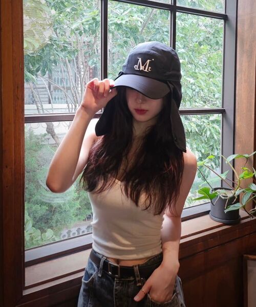 MUCENT(ムセント)の「シグネチャーサンガードボールキャップ(キャップ・レディース・ブラック・FREE)」の8枚目の写真