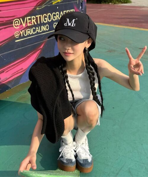 MUCENT(ムセント)の「シグネチャーサンガードボールキャップ(キャップ・レディース・ブラック・FREE)」の9枚目の写真