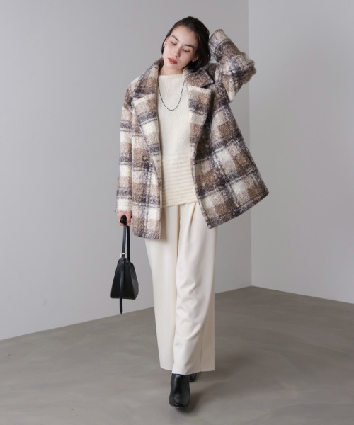 セール】ブークレチェックコート（その他アウター）｜Bou Jeloud