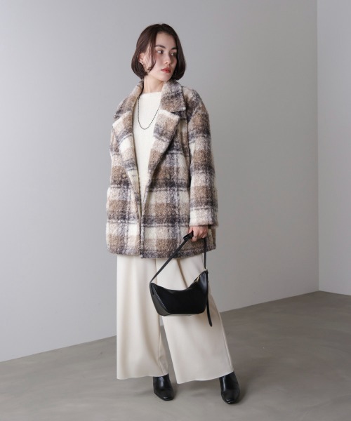 セール】ブークレチェックコート（その他アウター）｜Bou Jeloud
