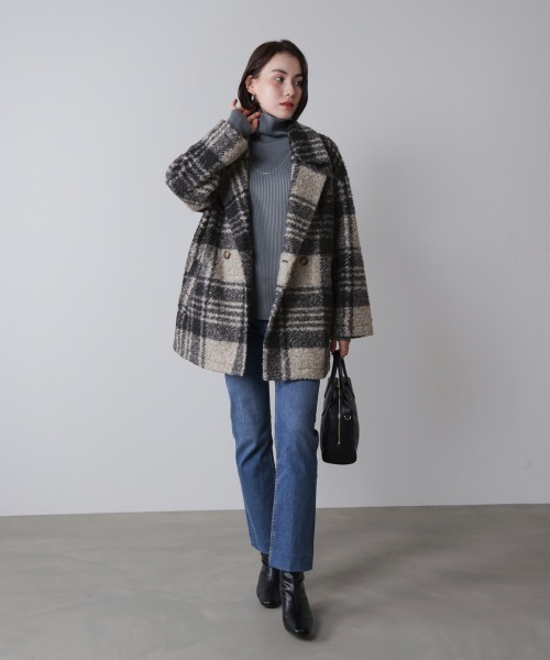 セール】ブークレチェックコート（その他アウター）｜Bou Jeloud