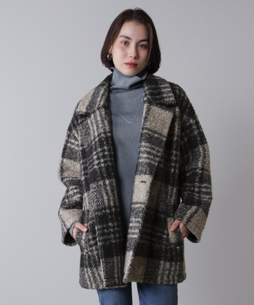 セール】ブークレチェックコート（その他アウター）｜Bou Jeloud