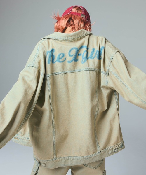 X-girl(エックスガール)の「BICOLOR STITCH FADED 6PANEL CAP(キャップ・レディース・レッド/ブラック/オリーブ・ONE SIZE)」の5枚目の写真