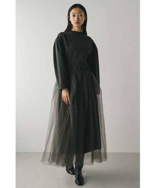 セール】ショルダータックフォルムワンピース（ワンピース