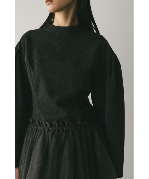 STYLEMIXER(スタイルミキサー)の「ショルダータックフォルムワンピース(ワンピース・レディース・グレー/ミント・SMALL/MEDIUM)」の3枚目の写真