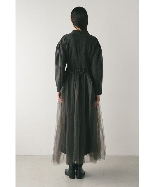 セール】ショルダータックフォルムワンピース（ワンピース