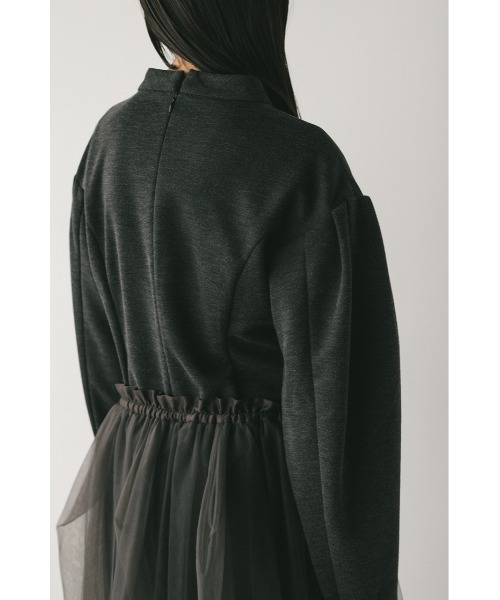 STYLEMIXER(スタイルミキサー)の「ショルダータックフォルムワンピース(ワンピース・レディース・グレー/ミント・SMALL/MEDIUM)」の8枚目の写真