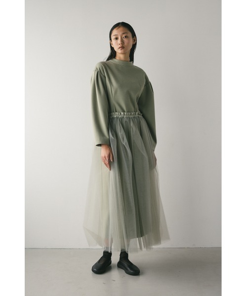 STYLEMIXER(スタイルミキサー)の「ショルダータックフォルムワンピース(ワンピース・レディース・グレー/ミント・SMALL/MEDIUM)」の14枚目の写真