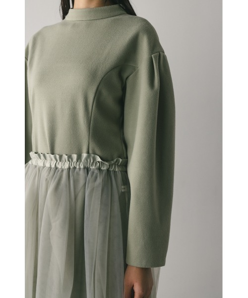 STYLEMIXER(スタイルミキサー)の「ショルダータックフォルムワンピース(ワンピース・レディース・グレー/ミント・SMALL/MEDIUM)」の15枚目の写真