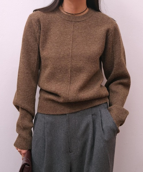 セール】ショルダーパッドミドルセーター（ニット/セーター）｜AKTE