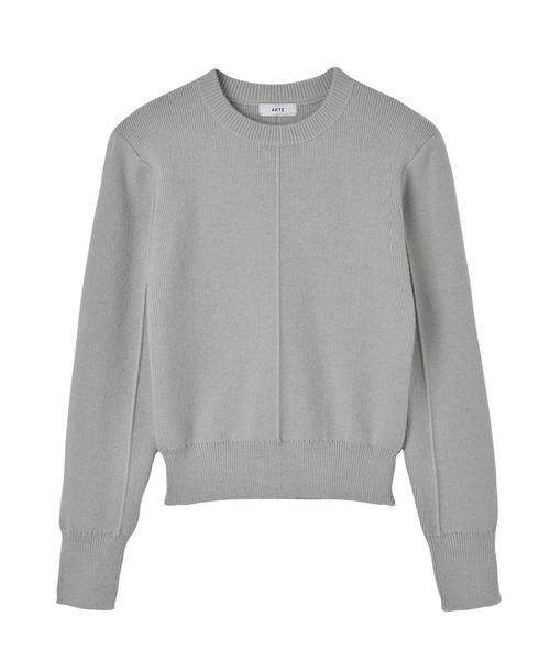 AKTE(アクテ)の「ショルダーパッドミドルセーター(ニット/セーター・レディース・ブラウン/セージグリーン・FREE)」の13枚目の写真