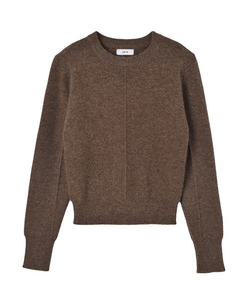AKTE(アクテ)の「ショルダーパッドミドルセーター(ニット/セーター・レディース・ブラウン/セージグリーン・FREE)」の14枚目の写真