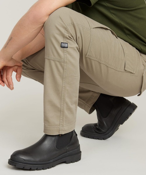G-STAR(ジースター)の「Cargo Regular Tapered Pants/ベーシックデザインレギュラーテーパードカーゴパンツ(カーゴパンツ・メンズ・ベージュ/ダークオリーブ/グレー系その他・28/30/29/30/31/30/32/30/34/30/30/30/33/30)」の13枚目の写真