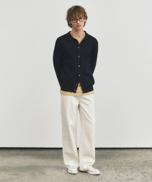 WEDNESDAY OASIS(ウェンズデーオアシス)の「クラシックコットンスティッチパンツ_CREAM(W25-PT27)(その他パンツ・メンズ・アイボリー・MEDIUM/LARGE)」の2枚目の写真