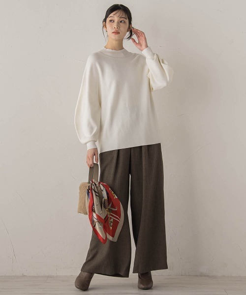 Droite lautreamont（ドロワットロートレアモン）の「ツィードタックスカパン≪洗濯機で洗える≫（その他パンツ・レディース・ブラウン/ライトグレー・S/M）」の15枚目の写真