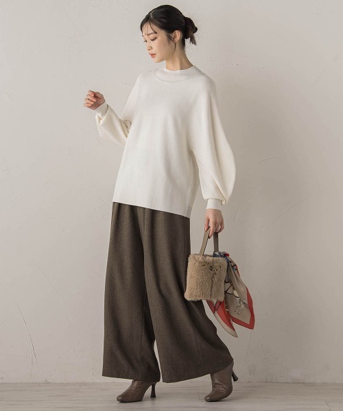 Droite lautreamont（ドロワットロートレアモン）の「ツィードタックスカパン≪洗濯機で洗える≫（その他パンツ・レディース・ブラウン/ライトグレー・S/M）」の16枚目の写真