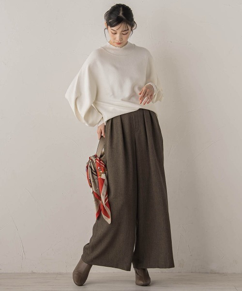Droite lautreamont（ドロワットロートレアモン）の「ツィードタックスカパン≪洗濯機で洗える≫（その他パンツ・レディース・ブラウン/ライトグレー・S/M）」の17枚目の写真
