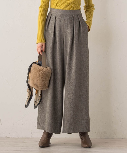 Droite lautreamont（ドロワットロートレアモン）の「ツィードタックスカパン≪洗濯機で洗える≫（その他パンツ・レディース・ブラウン/ライトグレー・S/M）」の21枚目の写真