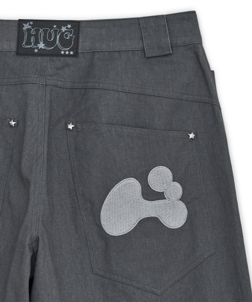 HUG YOUR SKIN（ハグユアスキン）の「スタースタッズラインパンツ（チャコール）（その他パンツ・レディース・その他・SMALL/MEDIUM）」の4枚目の写真