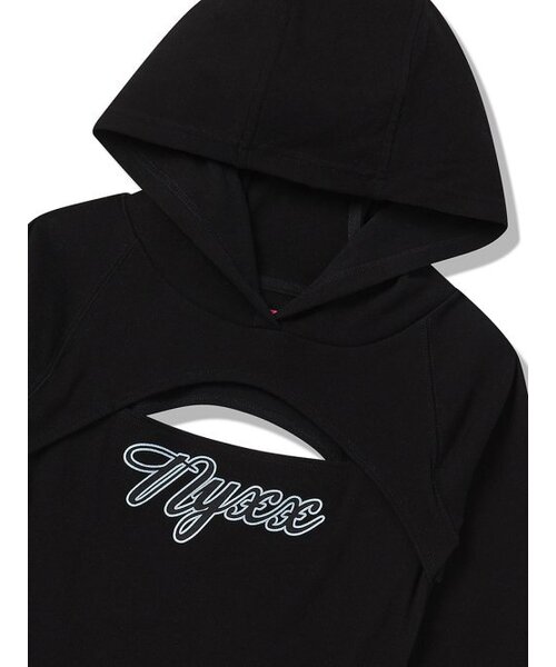 NYXX(エヌワイエックスエックス)の「MIDDLE SLIT HOOD LONG SLEEVE BLACK(Tシャツ/カットソー・レディース・その他・MEDIUM/SMALL)」の4枚目の写真