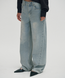 STANDARD CURVED DENIM [BLUE]