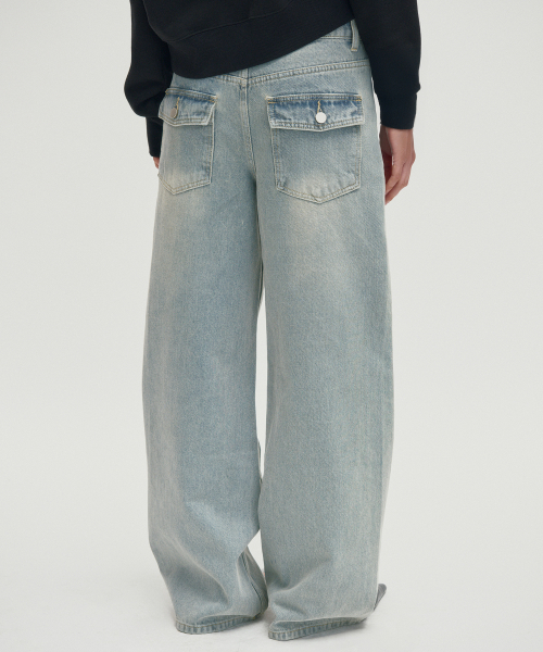 suade（スエード）の「STANDARD CURVED DENIM [BLUE]（デニムパンツ・レディース・その他・SMALL/MEDIUM）」の3枚目の写真