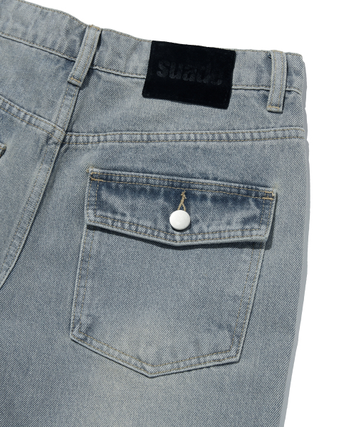 suade（スエード）の「STANDARD CURVED DENIM [BLUE]（デニムパンツ・レディース・その他・SMALL/MEDIUM）」の10枚目の写真