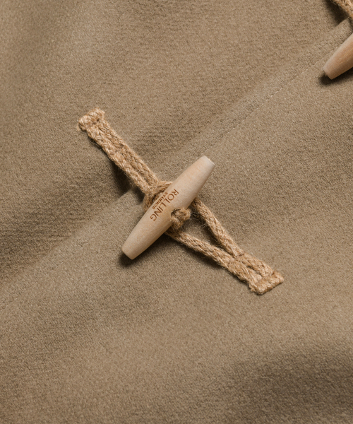 ROLLINGSTUDIOS（ローリングスタジオ）の「HOODED WOOL FELT DUFFLE COAT BEIGE（チェスターコート・メンズ・その他・MEDIUM/LARGE/X-LARGE）」の3枚目の写真