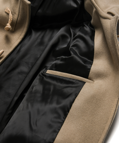 ROLLINGSTUDIOS（ローリングスタジオ）の「HOODED WOOL FELT DUFFLE COAT BEIGE（チェスターコート・メンズ・その他・MEDIUM/LARGE/X-LARGE）」の5枚目の写真