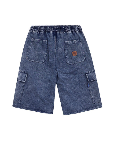 OURPOCKETS(アワーポケッツ)の「アワーポケットカーゴポケットスウェットハーフパンツ(インディゴブルー)(その他パンツ・メンズ・ネイビー・MEDIUM/X-LARGE)」の1枚目の写真