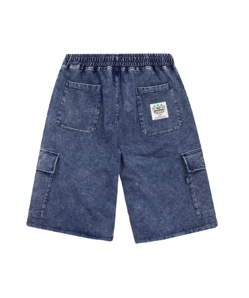 OURPOCKETS(アワーポケッツ)の「アワーポケットカーゴポケットスウェットハーフパンツ(インディゴブルー)(その他パンツ・メンズ・ネイビー・MEDIUM/X-LARGE)」の3枚目の写真