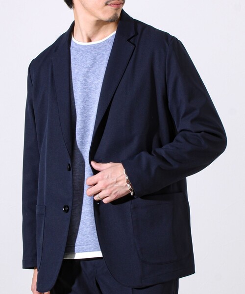 GLOSTER（グロスター）の「【SOLOTEX＋HEAT ENERGY】【セットアップ対応】テーラードジャケット（テーラードジャケット・メンズ・ブラック/ダークネイビー/チャコールグレー・S/L/M）」の3枚目の写真