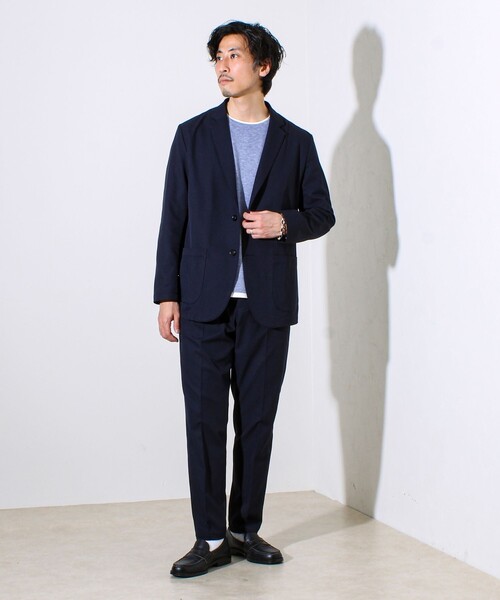 GLOSTER（グロスター）の「【SOLOTEX＋HEAT ENERGY】【セットアップ対応】テーラードジャケット（テーラードジャケット・メンズ・ブラック/ダークネイビー/チャコールグレー・S/L/M）」の4枚目の写真