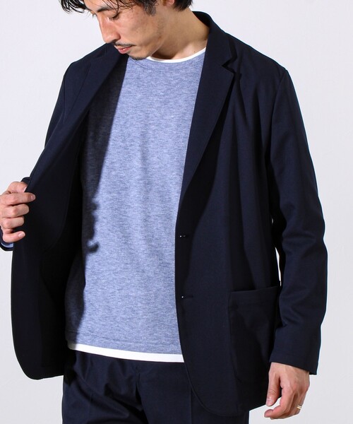 GLOSTER（グロスター）の「【SOLOTEX＋HEAT ENERGY】【セットアップ対応】テーラードジャケット（テーラードジャケット・メンズ・ブラック/ダークネイビー/チャコールグレー・S/L/M）」の5枚目の写真
