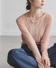 Noble | シアーテレコヘンリーネックプルオーバー(Tシャツ/カットソー)