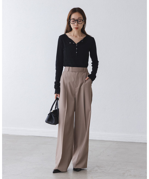 シアーテレコヘンリーネックプルオーバー（Tシャツ/カットソー