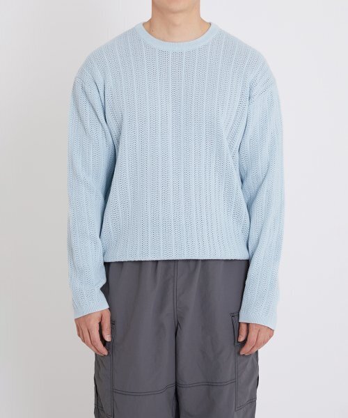 Skashimashu Round Knit — BABY BLUE