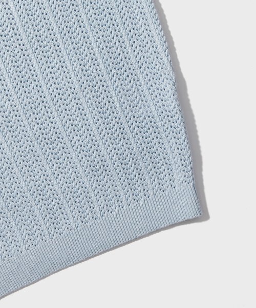 WMC（ダブリューエムシー）の「スカシメッシュラウンドニット_BABY BLUE（ニット/セーター・レディース・スカイブルー・MEDIUM/LARGE/X-LARGE）」の7枚目の写真