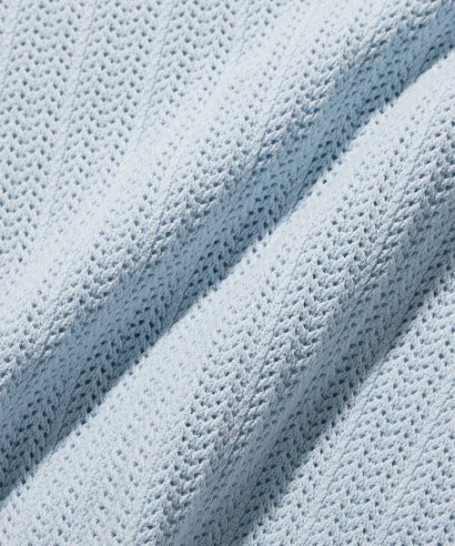 WMC（ダブリューエムシー）の「スカシメッシュラウンドニット_BABY BLUE（ニット/セーター・レディース・スカイブルー・MEDIUM/LARGE/X-LARGE）」の8枚目の写真