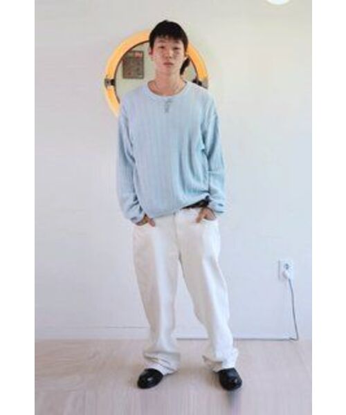 WMC（ダブリューエムシー）の「スカシメッシュラウンドニット_BABY BLUE（ニット/セーター・レディース・スカイブルー・MEDIUM/LARGE/X-LARGE）」の9枚目の写真