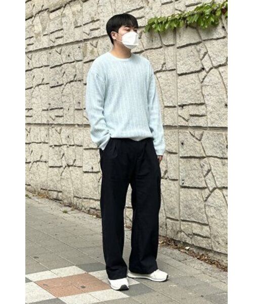 WMC（ダブリューエムシー）の「スカシメッシュラウンドニット_BABY BLUE（ニット/セーター・レディース・スカイブルー・MEDIUM/LARGE/X-LARGE）」の12枚目の写真