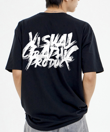 BY.L（バイエル）の「Paint Graffiti Logo Short Sleeve T-Shirt Black（Tシャツ/カットソー・メンズ）」